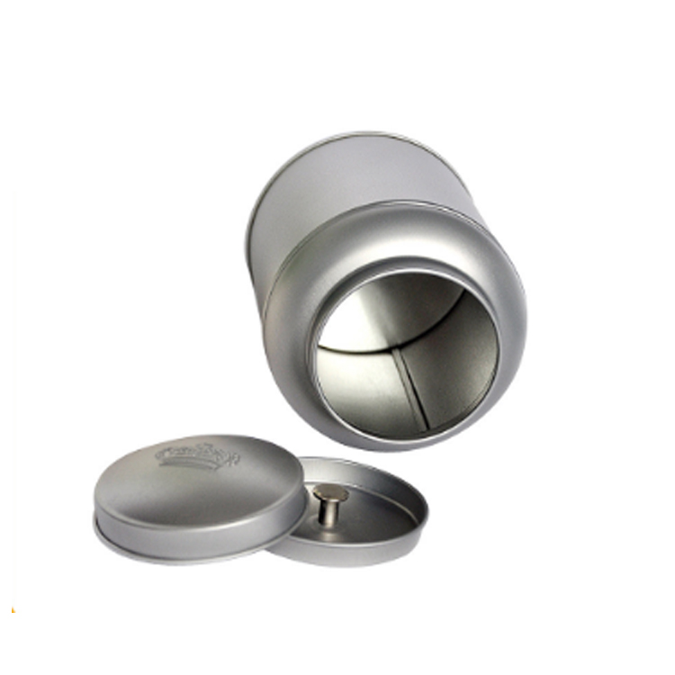 Import spice aluminum tin box with stackable lip round spice can