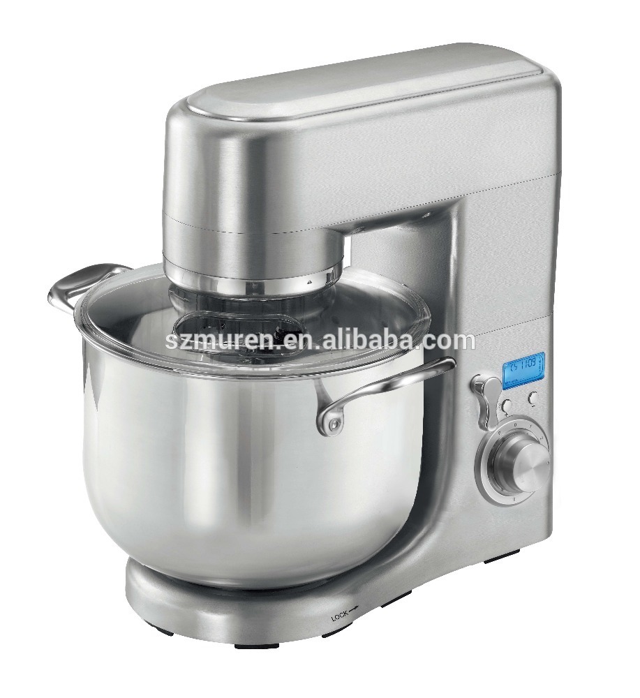 Hot selling 1500W 10L Rotating Bowl Stand Mixer with Digital Control & double dough hooks