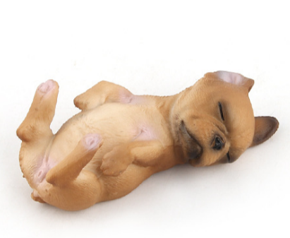 Cost effective resin animal dog simulation French bulldog statue desktop decoration