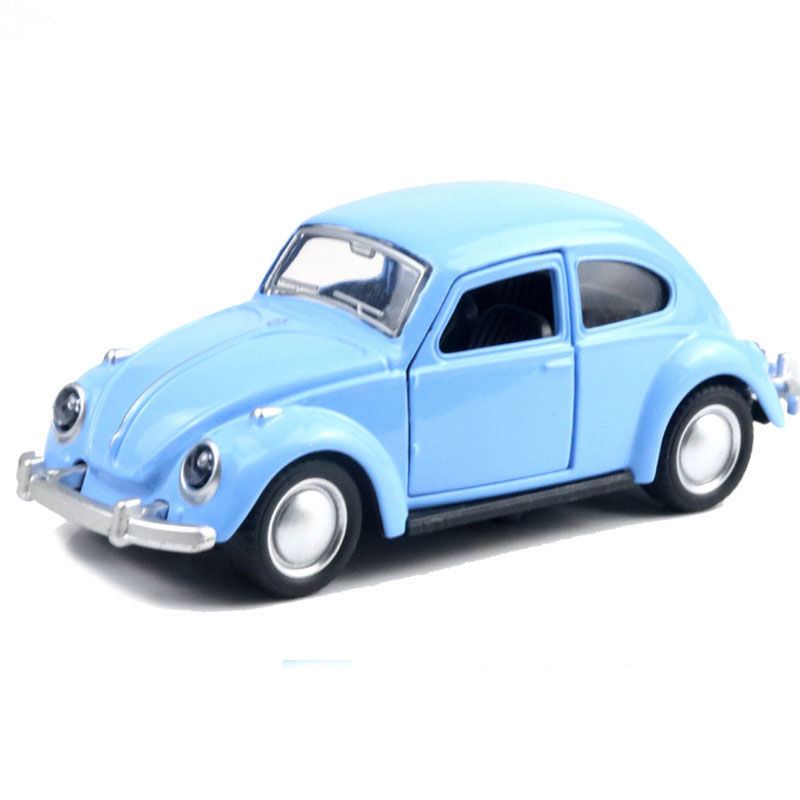 Vintage Beetle Car Model Toy Classic Car Model Diecast Pull Back Alloy Car Toy Children Gift Cake Decorations Home Decoration