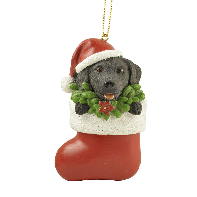 Handmade Rottweiler dog furniture pendant ornaments in Christmas stockings decorations