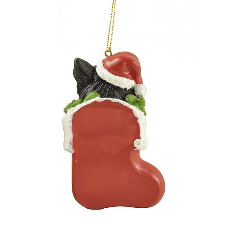 Wholesale High Quality shih tzu dog in christmas stockings ornament
