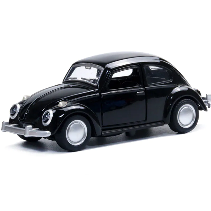 Vintage Beetle Car Model Toy Classic Car Model Diecast Pull Back Alloy Car Toy Children Gift Cake Decorations Home Decoration