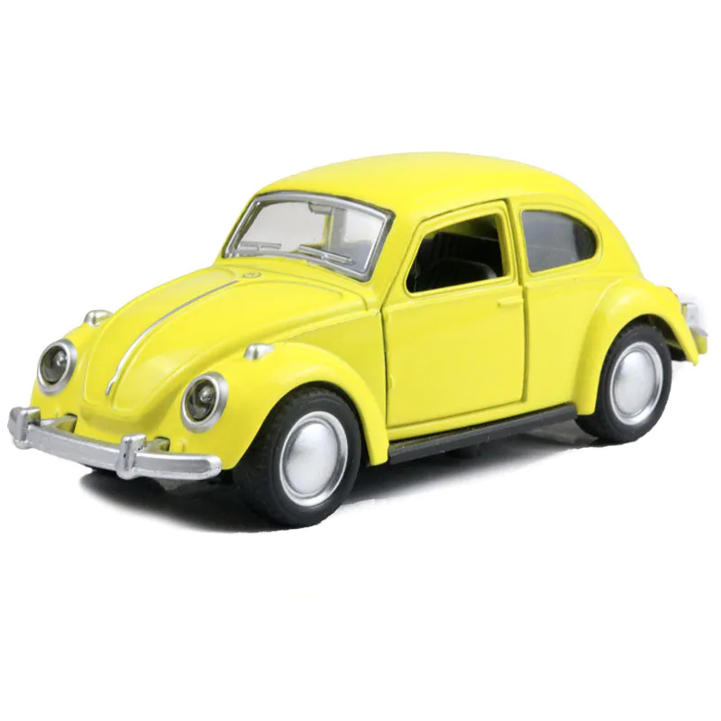 Vintage Beetle Car Model Toy Classic Car Model Diecast Pull Back Alloy Car Toy Children Gift Cake Decorations Home Decoration