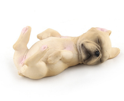 Cost effective resin animal dog simulation French bulldog statue desktop decoration