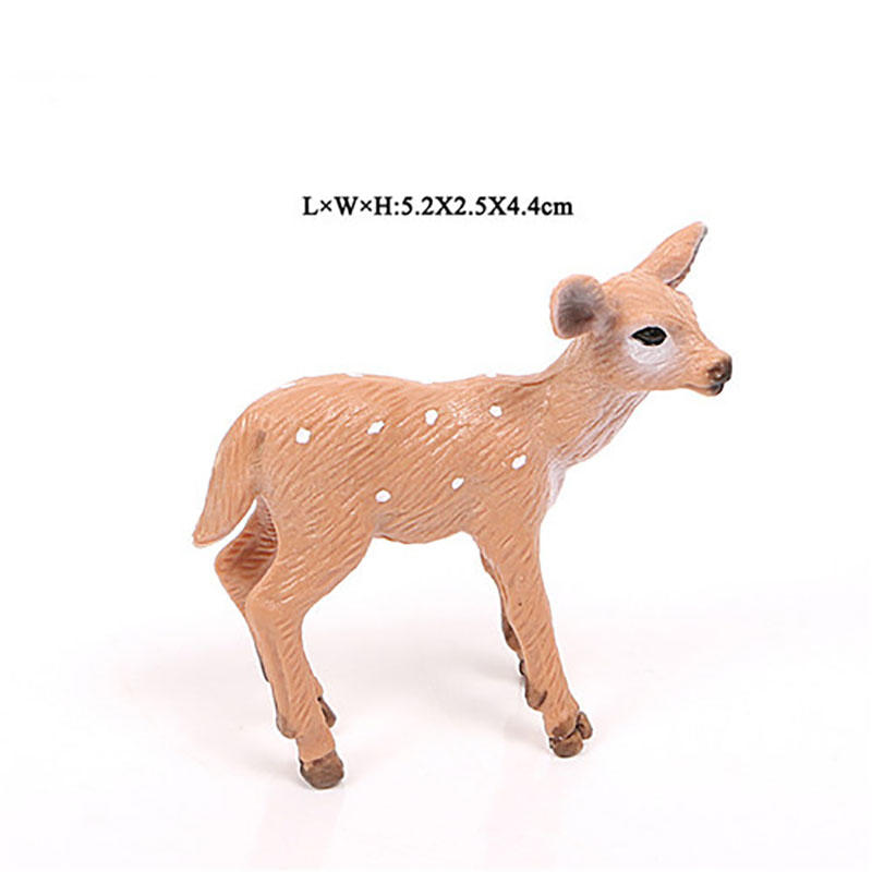 Resin Simulation of Wild Animal Whitetail Deer Model Hand-made Suit Decoration For Christmas Figrine