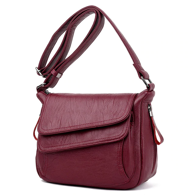 Summer Style Soft Leather Luxury Handbags Women Designer Multi-pocket Messenger Shoulder ladies Leisure Tote Crossbody Bags 2020
