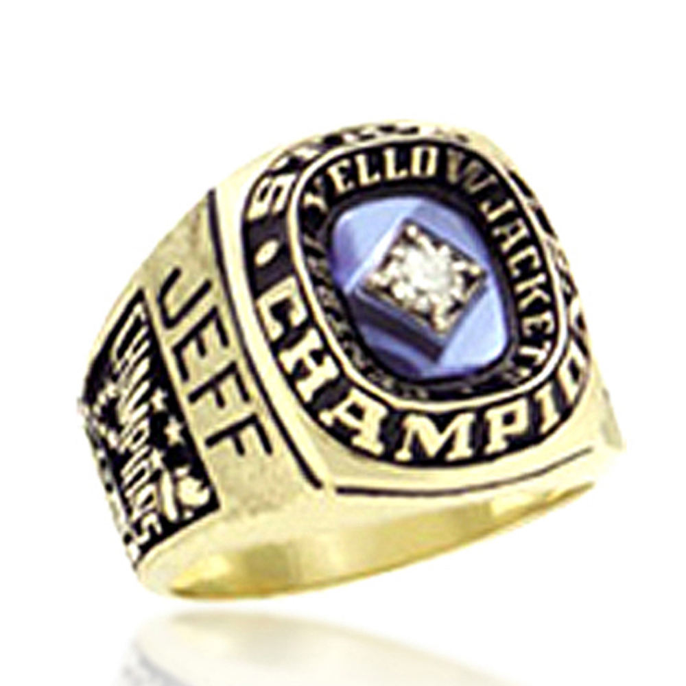 Gold plating custom signet low price students the top class ring