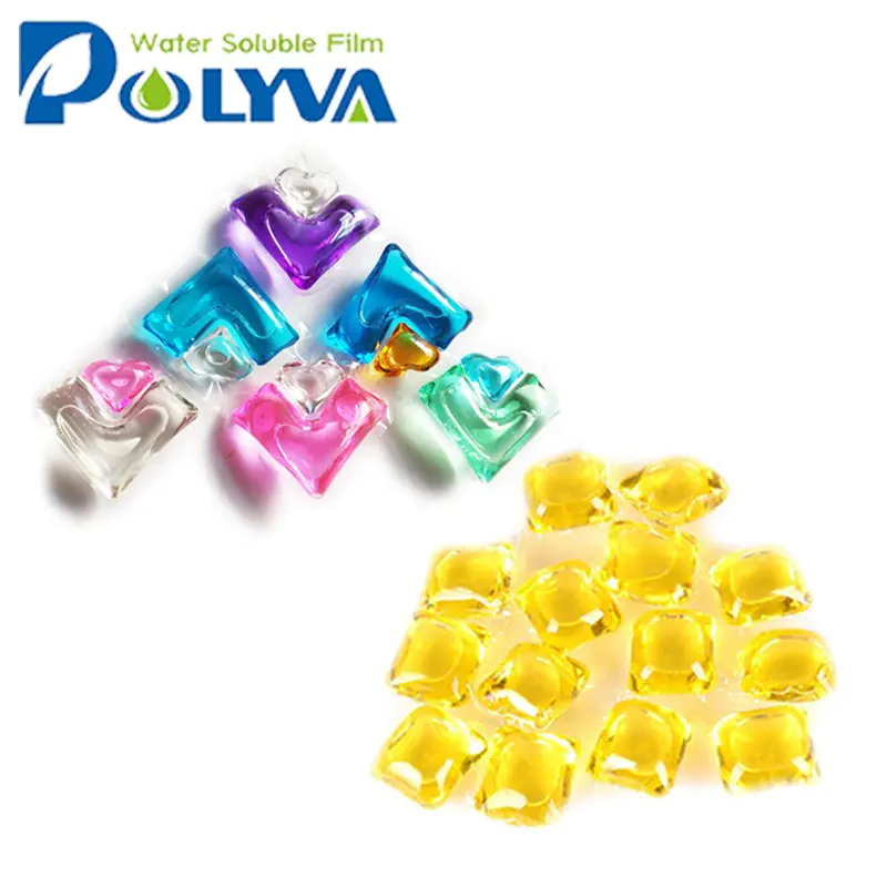 water-soluble film laundry gel beads pods capsule
