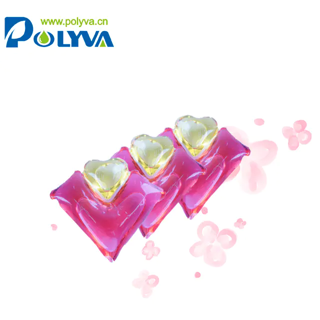New OEM design water soluble laundry detergent pod scented beads washing surface cleaner liquid