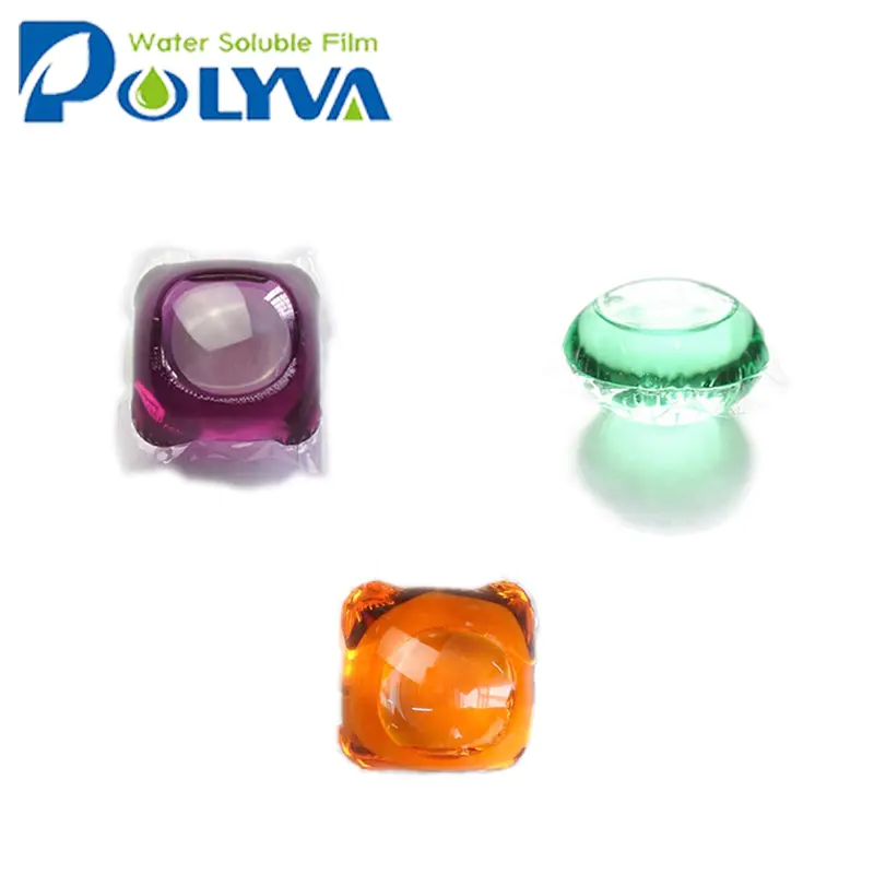 Polyva water soluble film packing laundry capsules