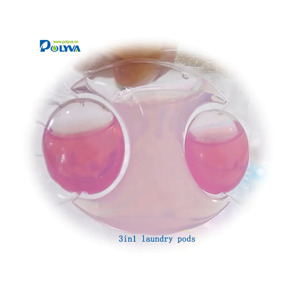 water soluble clean washing liquid detergent laundry pod wholesale laundry capsules 3in1 for washing clothes