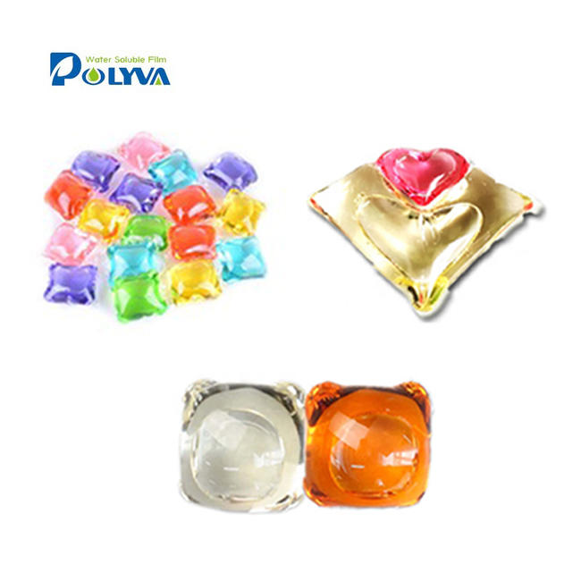 cleaning product pva water soluble film laundry detergent capsule water soluble bag detergent pods