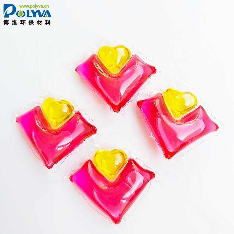 Polyva 2in1new hand carved soap flowers high density liquid laundry detergent powder capsule
