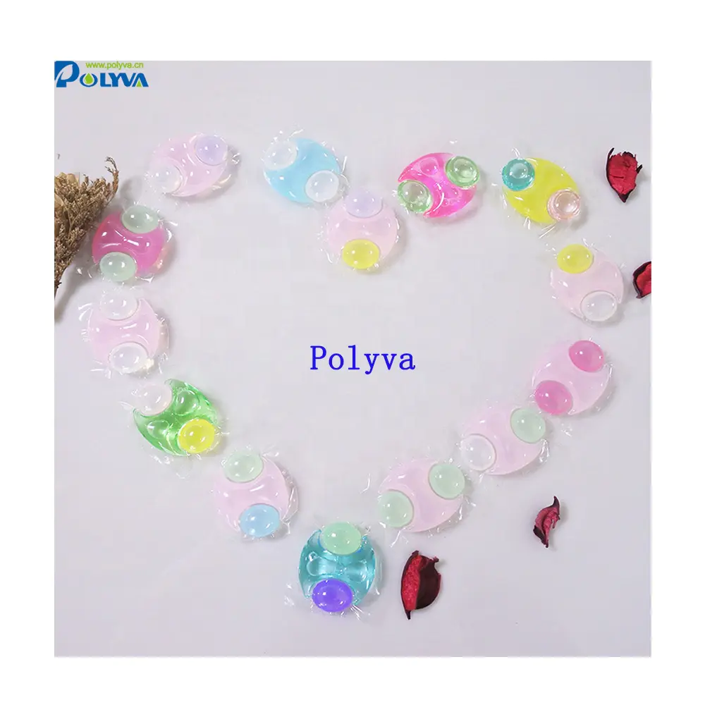 polyva water soluble film liquid capsules laundry detergent pods for washing shoes