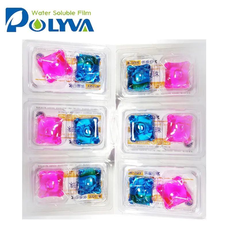 laundry liquid pods water-soluble film beads for family laundry