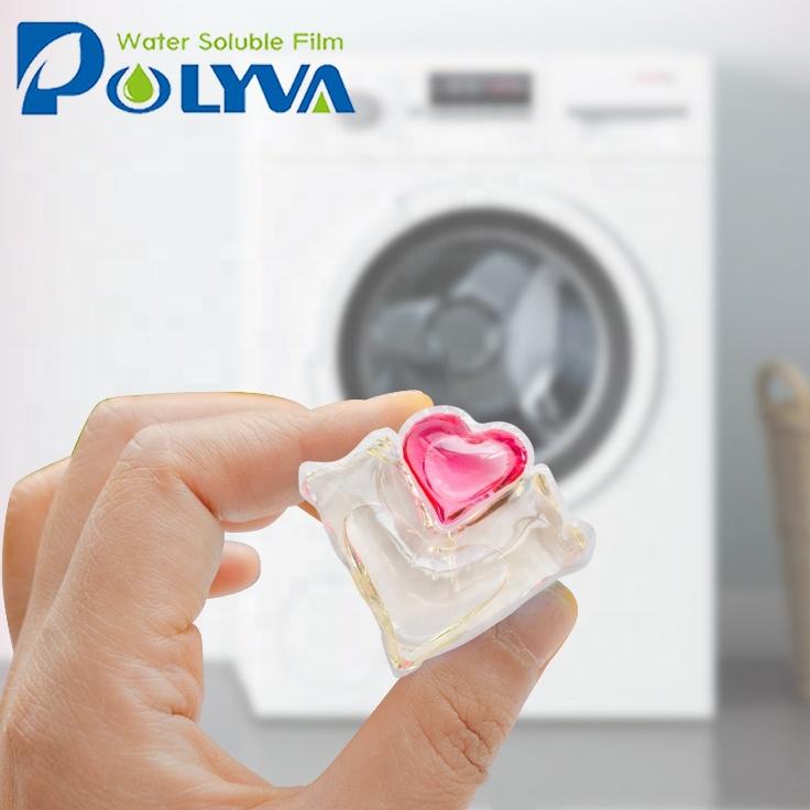 wholesale Easy-use Eco-friendly water soluble capsules semifinished washing powder capsule detergent box