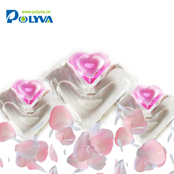 Polyva 2 in 1 water soluble film laundry detergent liquid pod laundry gel capsule washing ball
