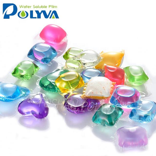 Polyva laundry detergent washing liquid pods beads capsules