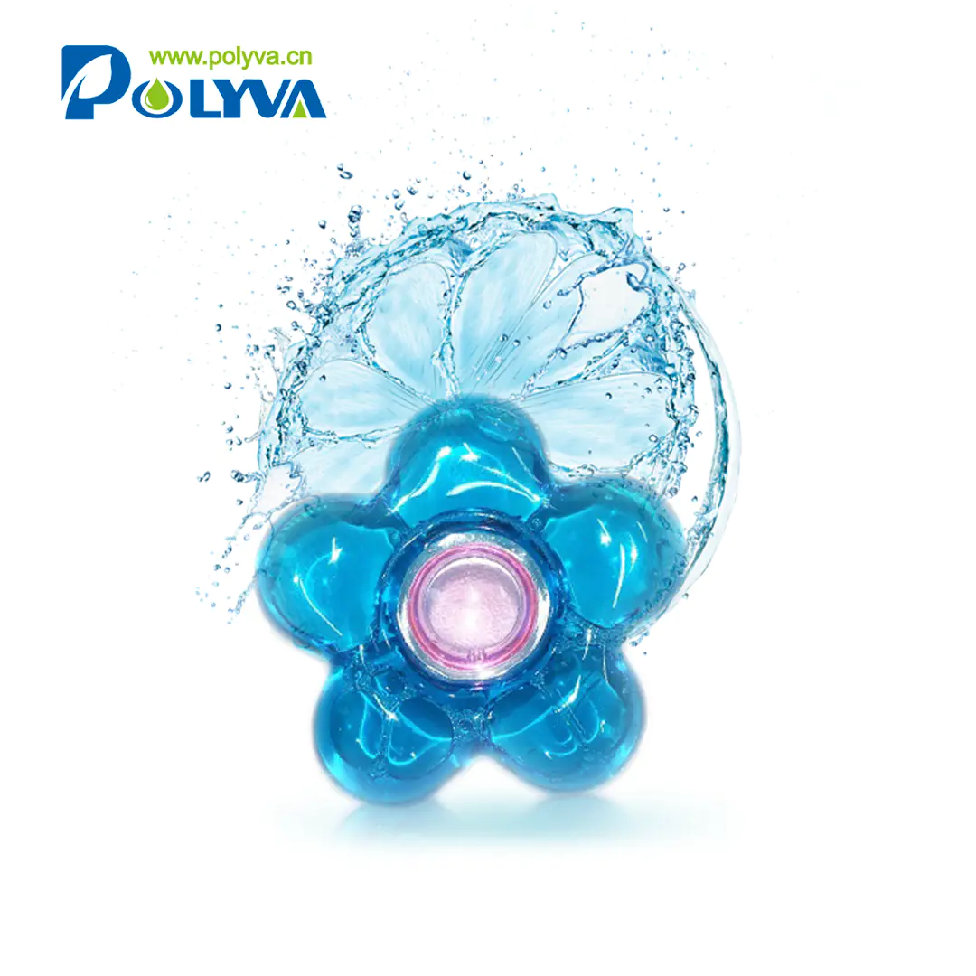 Polyva lasting fragrance colorfulliquid custom cleaner detergent capsules laundry liquid soap