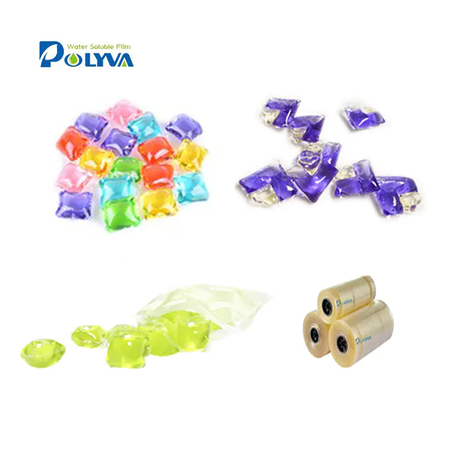 cleaning product pva water soluble film laundry detergent capsule water soluble bag detergent pods