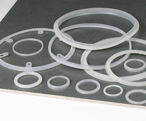 White Plastic Hoop for Home Appliance of Rubber Parts