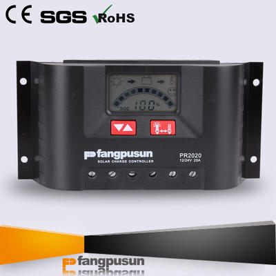 Ce RoHS Steca Fangpusun Pr2020 PWM 12V 24V Rated Voltage Solar Charge Controller 20A