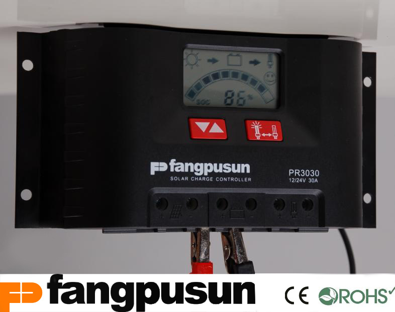 Fangpusun 10A 15A 20A 30A LCD Display Solar Charge Controller