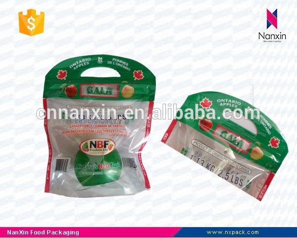 transparent fresh fruit zipper packaging bags vegetables plastic bags