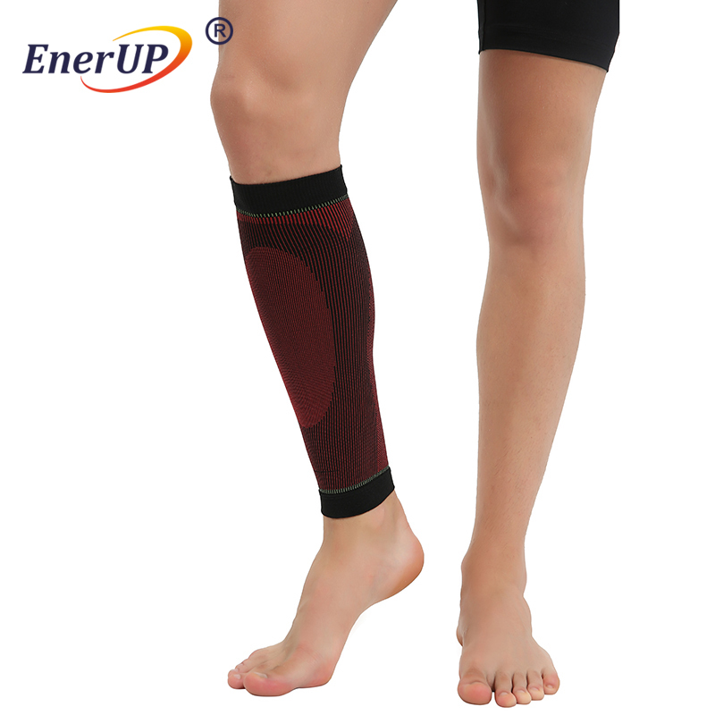 sport compression calf sleeves brace support for shin guard