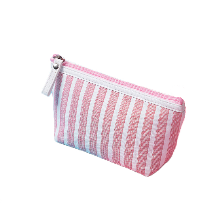 High Quality 2020 Women Mini Travel cute stripe Lady Makeup Bag Pouch bag Phone bagCosmetic Wholesale