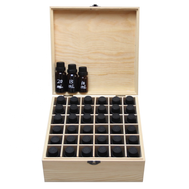 Custom logo cheap small wooden box for essential oil storage