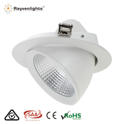 40W Dimmable LED Gimbal Downlight SAA led lighting CE proved round rotated ceiling downlight