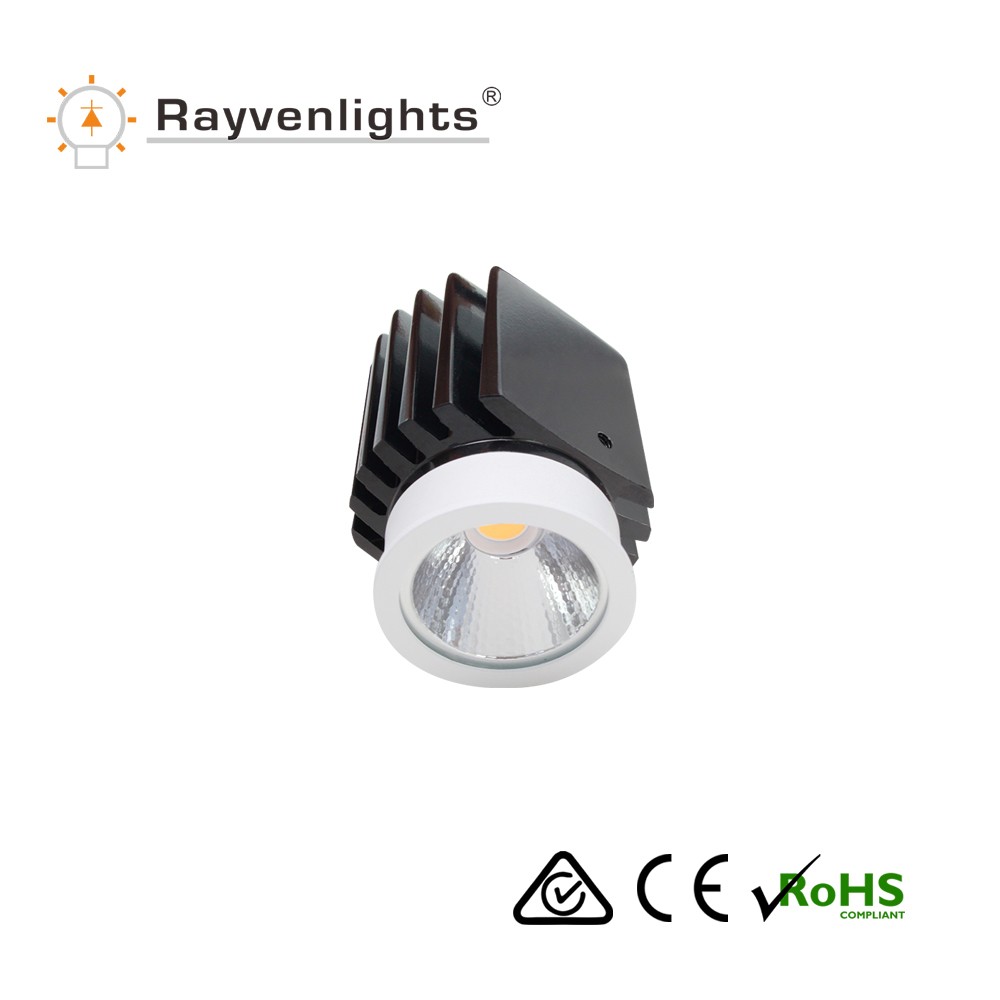 SAA Tiltable 12W Dimmable 0-100% COB LED Recessed Downlight