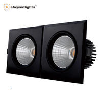 24 degree narrow angle single head 20w led grill light gimbal square spotlight