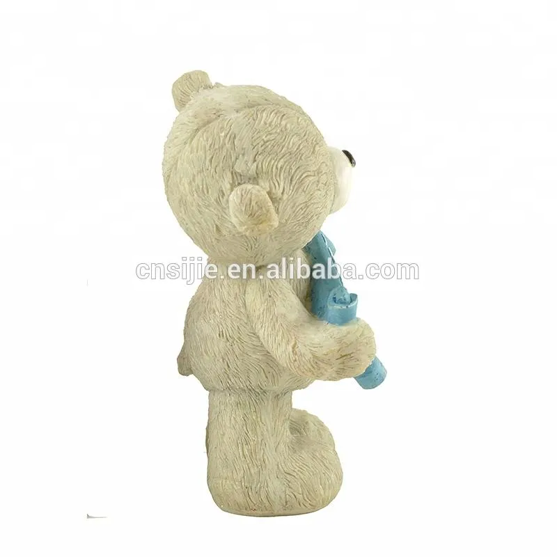 Wholesale Brother Gifts Polyresin Animal Bear Figurine with Letters 