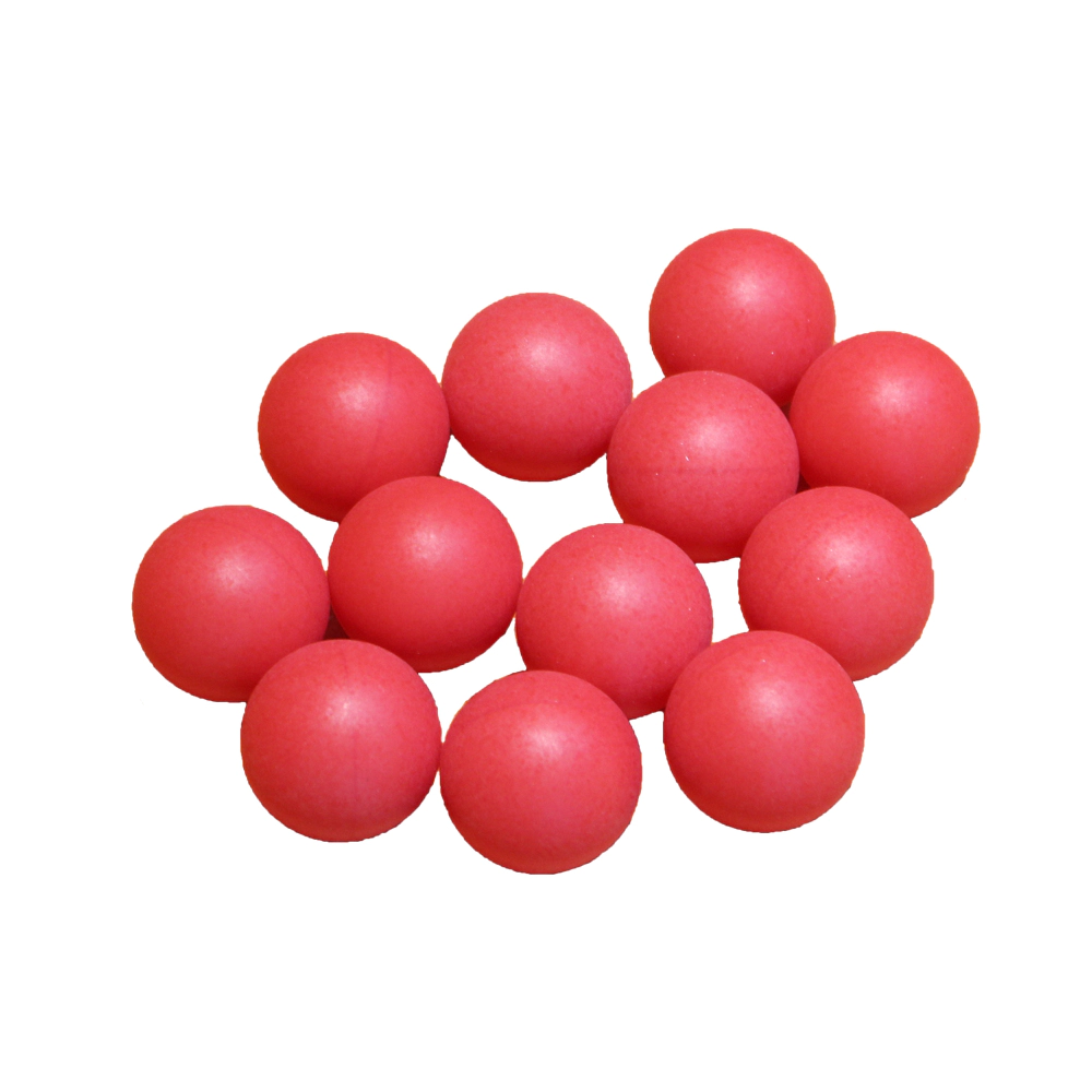 3 foot 30 inch 3.175mm pom red solid plastic ball