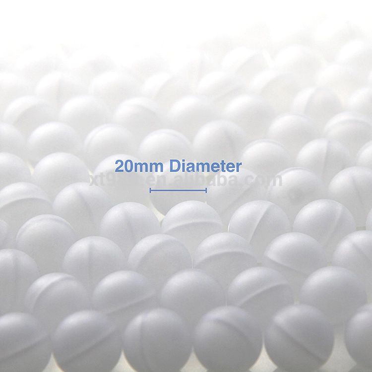 XINTAO 20mm BPA Free 250 كرات البولي بروبلين PP كرات الصوص المرئي كرات الماء البلاستيكية كرة الطفو