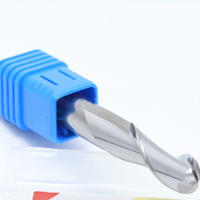 tungsten steel 2 flute square long neck coated end mill cnc milling cutter cutting tools for copper and aluminum alloy