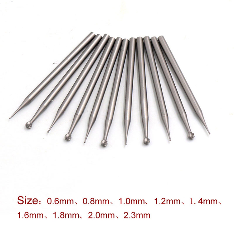 Nigel Ball end mills with straight shank suitable for cuttingsteel