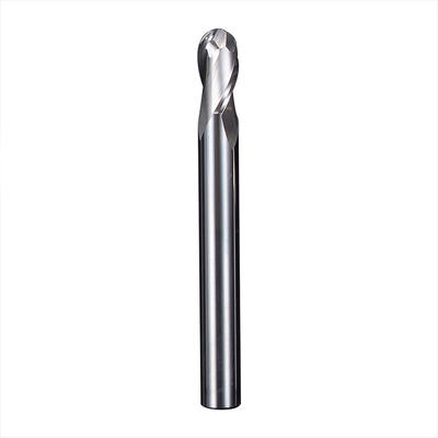 MANF 2 Flute Long End Mill HRC65 R2mm R3mm R4mm Ball Nose End Mills Tungsten Steel Milling Machining Sprial Milling Cutter
