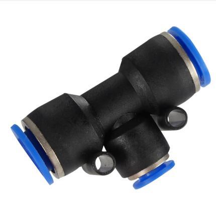 Air pipe connector T-type tee reducer Pneumatic quick plug quick PEG