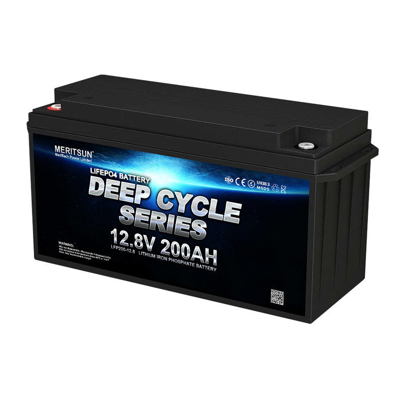 MeritSun LiFePO4 12volt 200ah batteries pack battery 12v lithium with smart BMS for solar home system