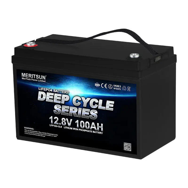MERITSUN Rechargeable Lifepo4 Lithium Ion Battery 12v 100ah