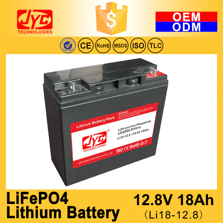 Cycle Life Lithium Ion Lipo Lifepo4 Battery>2000 Cycles @1C 100%DOD 12.8V 18ah 12V JYC Battery