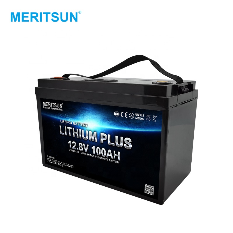 Batterie LiFePO4 de 12 V, 100 Ah / 1.280 Wh, BMS, écran LCD, App - PEARL