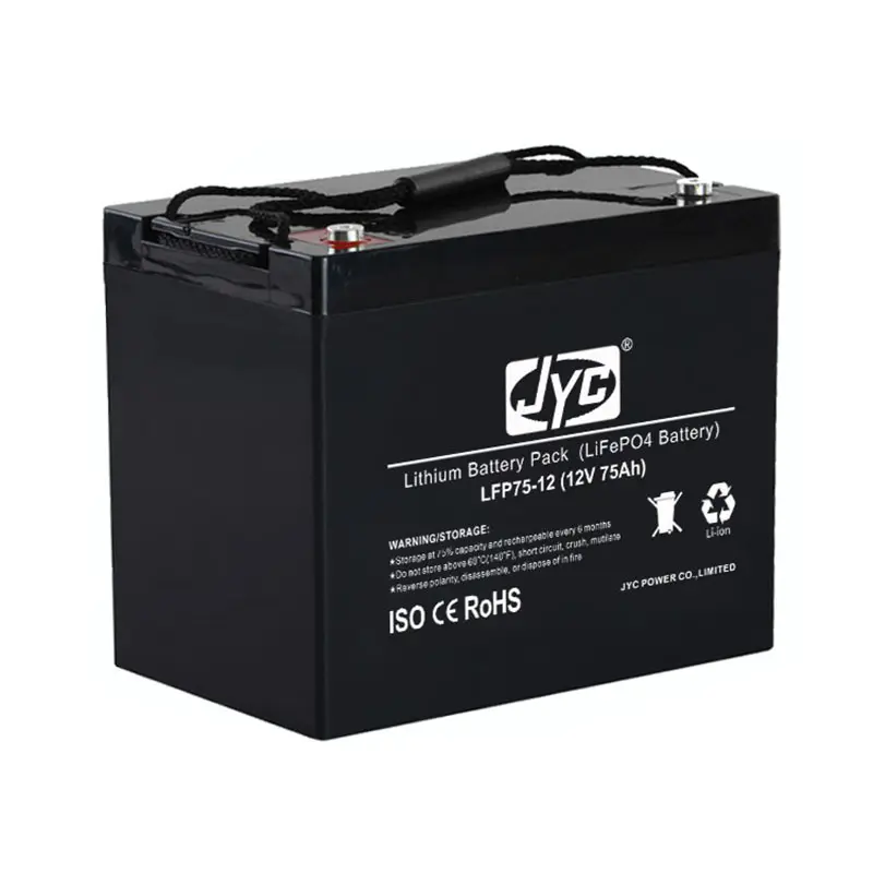 Long Life 12V 75Ah Rechargeable 18650 Lipo Lithium Battery Bank Pack