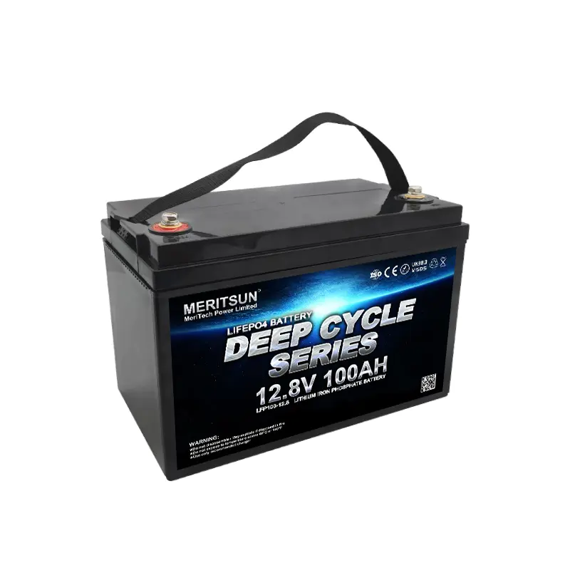 High Quality Solar System 12V 100Ah Deep Cycle Rechargeable Battery
