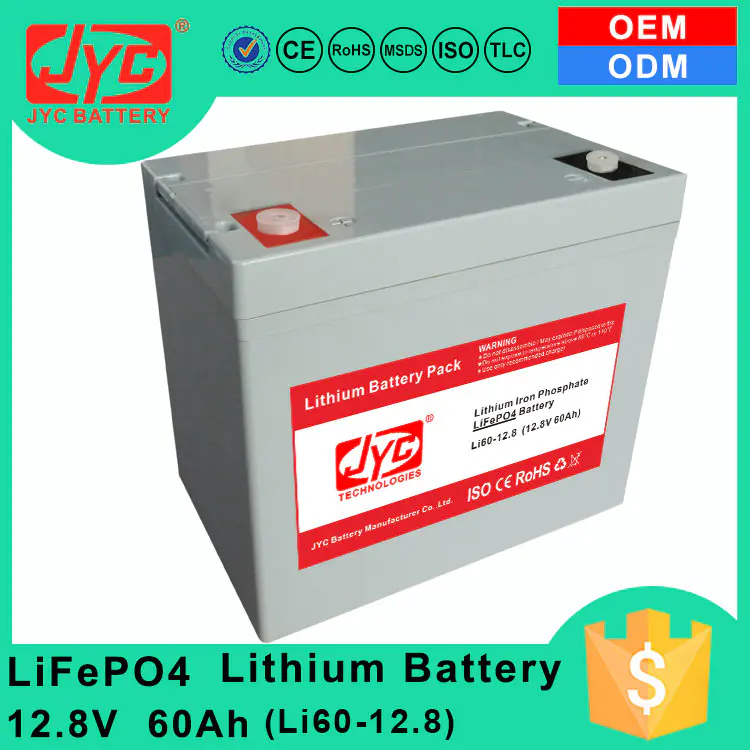 Phosphate Lifepo4 Battery Lithium Iron 12.8V 60ah Home Appliances Solar Energy Storage Systems Electric Power Systems