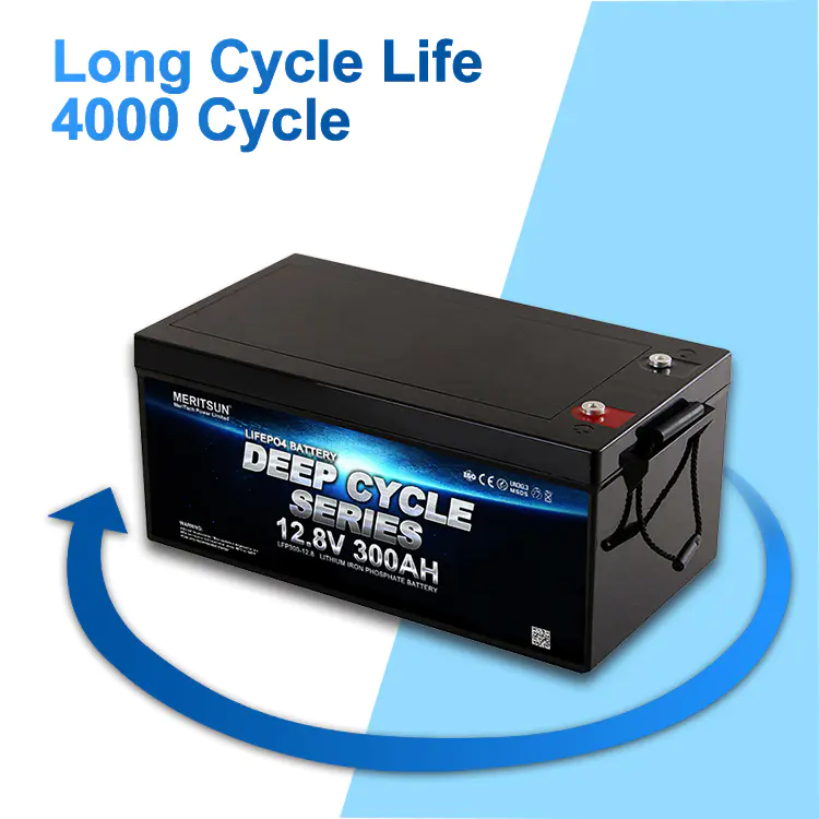 High capacity lifepo4 12v 300ah lithium ion battery pack for solar power system/yacht/golf carts/rv